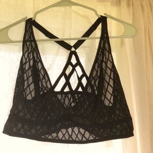 TORRID Black Strappy Bralette Size 2